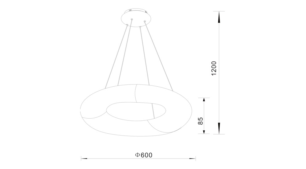 Závěsné svítidlo LED LIMA 15010003
