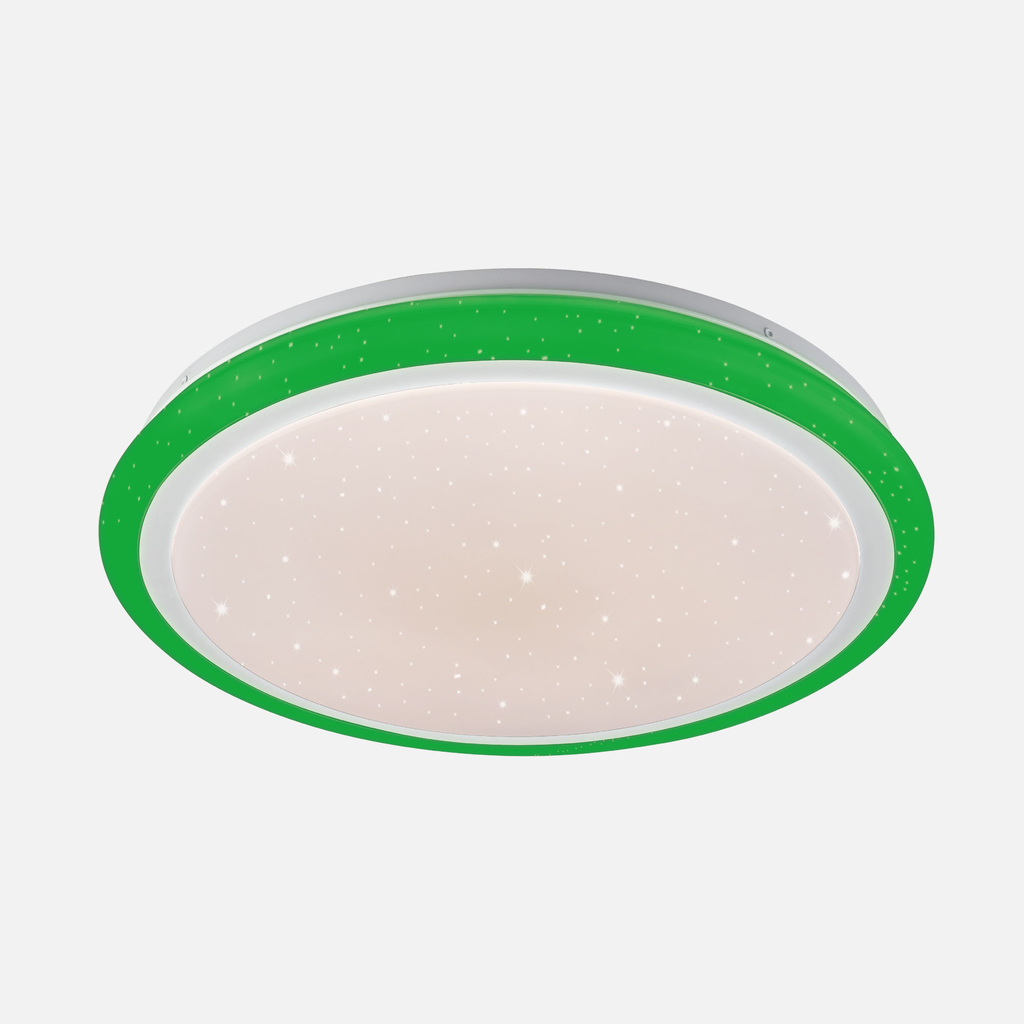 Bílé LED RGB stropní svítidlo s dálkovým ovládáním ARESO 41 cm