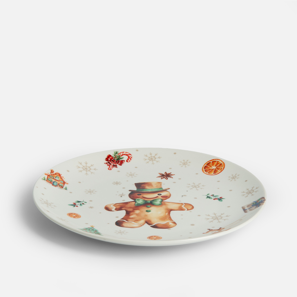 Vánoční obědový talíř COOKIES 26,5 cm