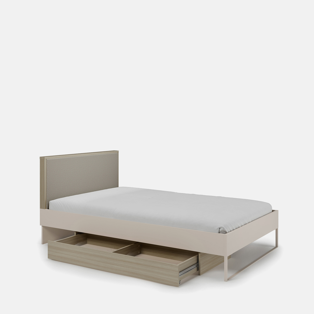 Postel s roštem a úložným prostorem CHARLIE 120x200