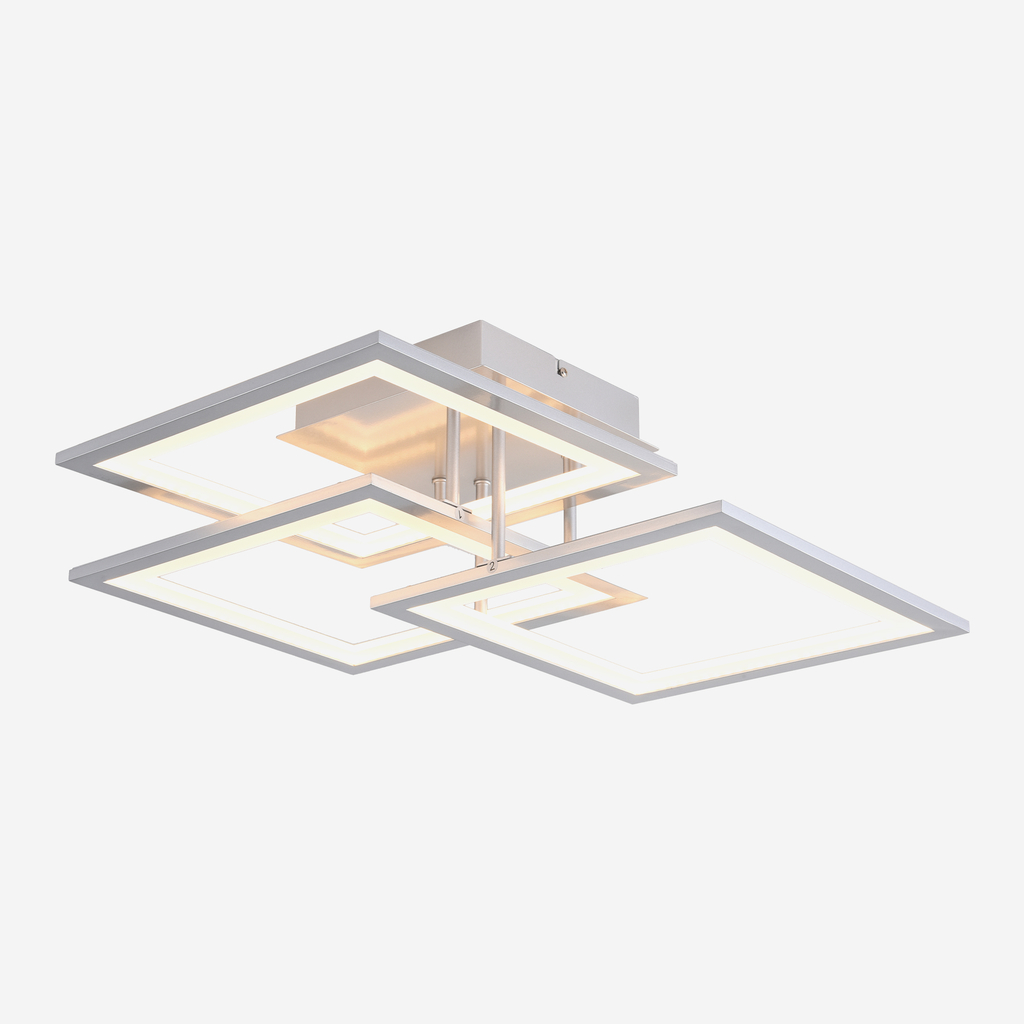 Stříbrné stropní LED svítidlo rám MODESTO
