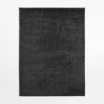 Černý geometrický koberec ACTION 160x230 cm