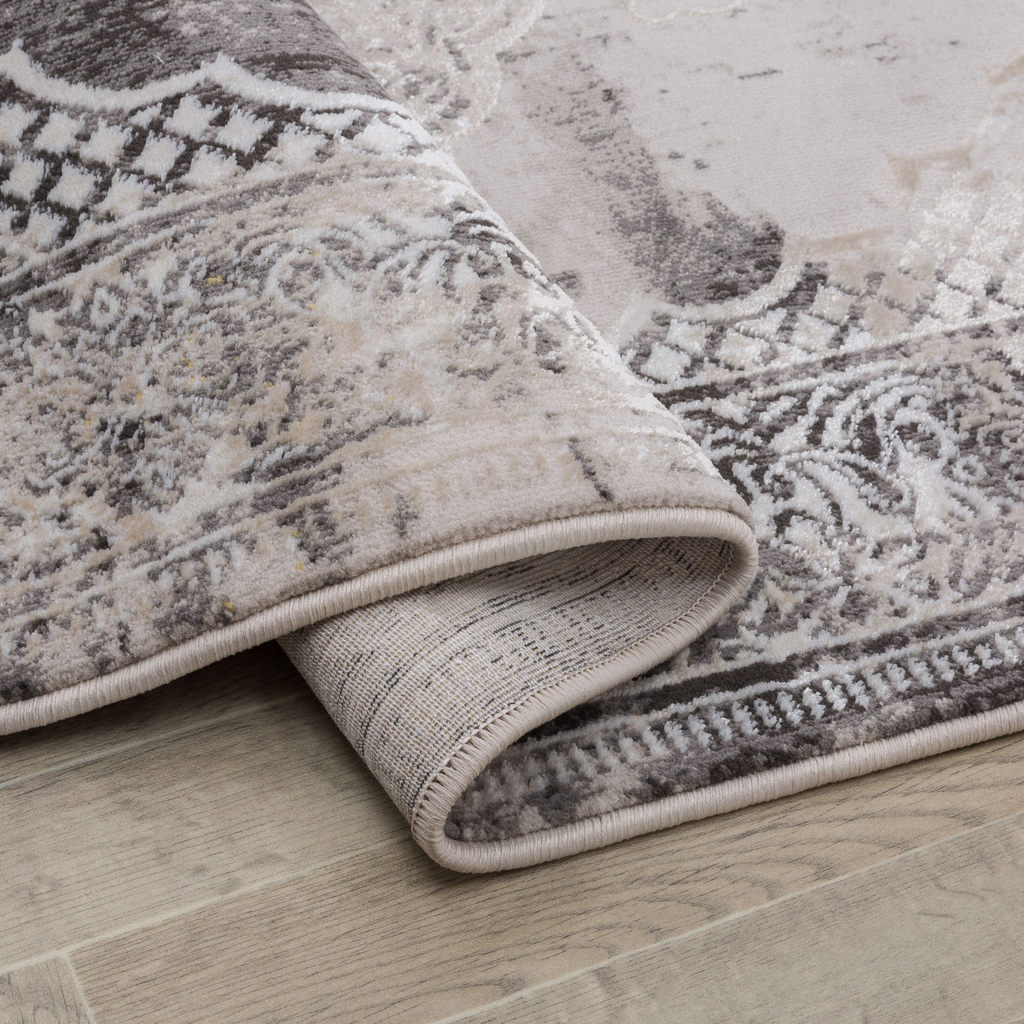 Koberec s orientálním vzorem šedý ALMERA 80x140 cm