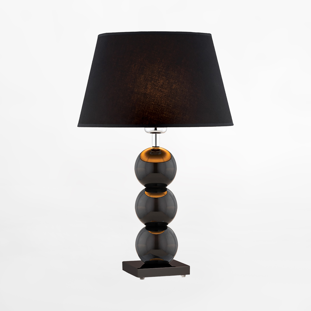 Černá stolní lampa se stínidlem FUDŻI