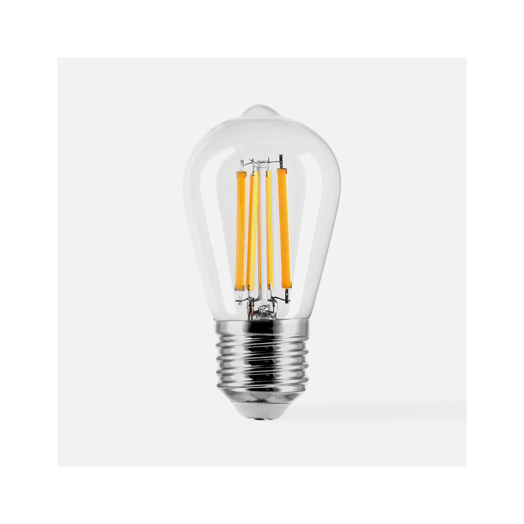 LED žárovka teplá barva ORO-CLARO-E27-ST45-7W-WW