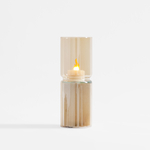 Dekorace LED amber svíčka 18,3 cm
