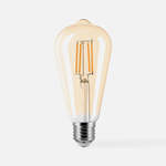 LED žárovka teplá barva ORO-AMBER-E27-ST64-6W-WW