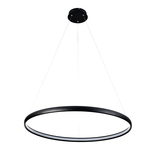 Černé závěsné LED svítidlo CARLO 80 cm