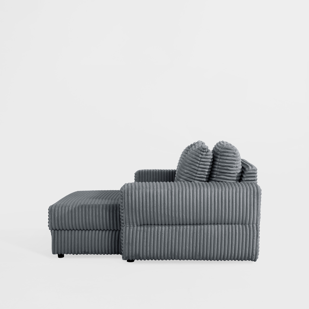 Křeslo loveseat šedé NOEMI