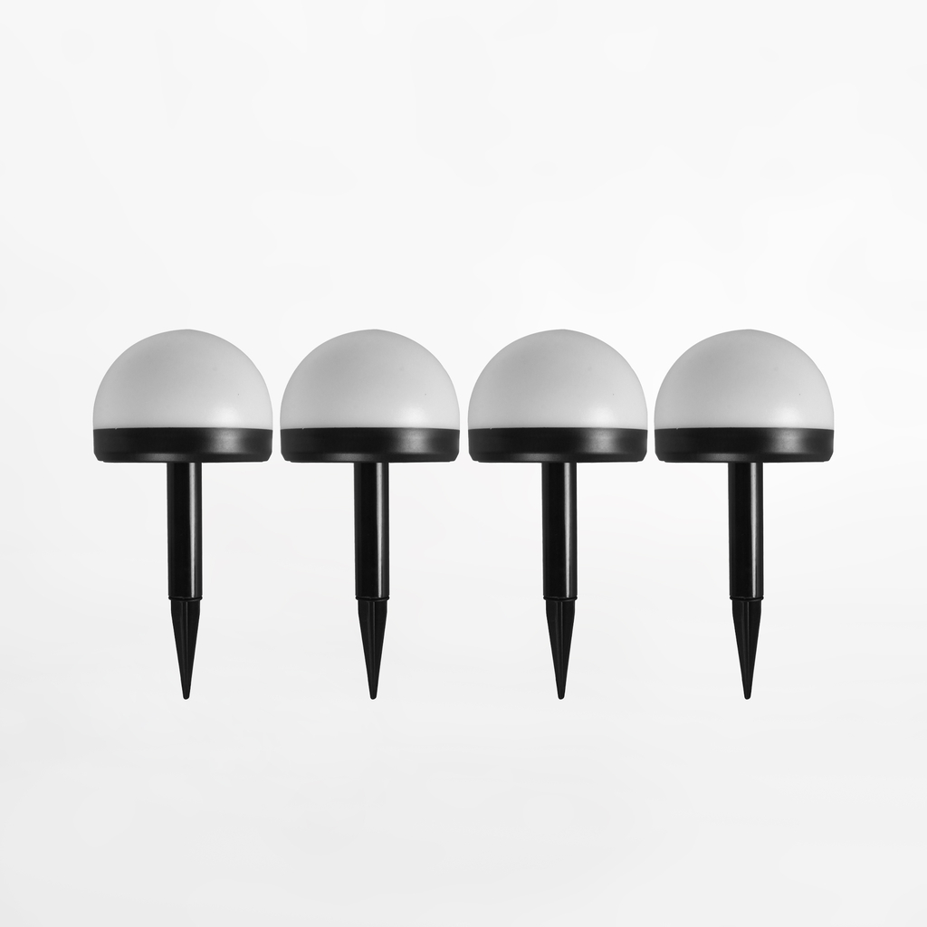 Sada 4 solárních venkovních lamp LED