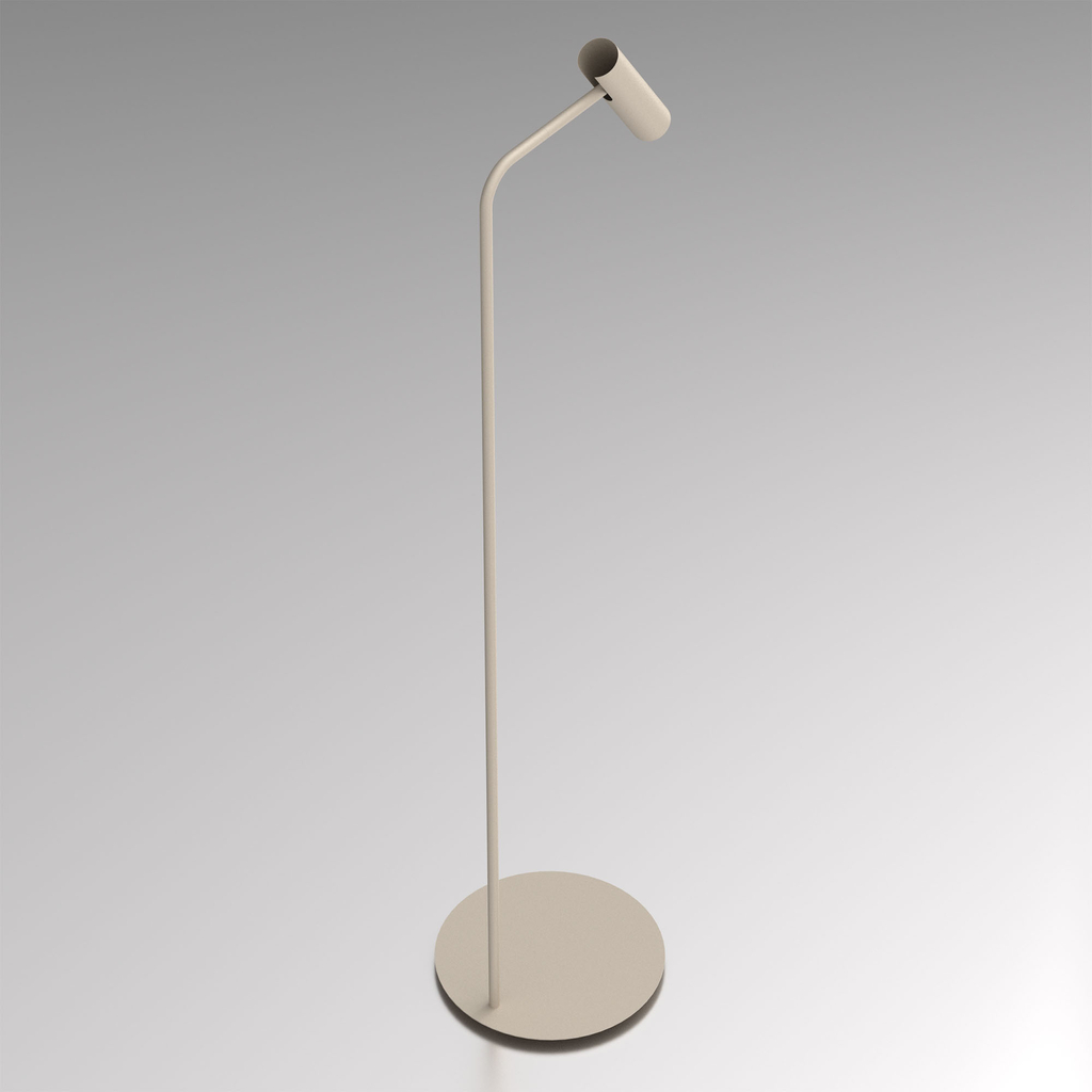 Béžovo-zlatá stojací lampa bodovka AXION