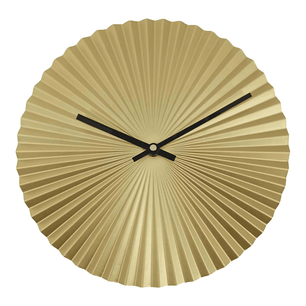 Moderní zlaté nástěnné hodiny 30 cm