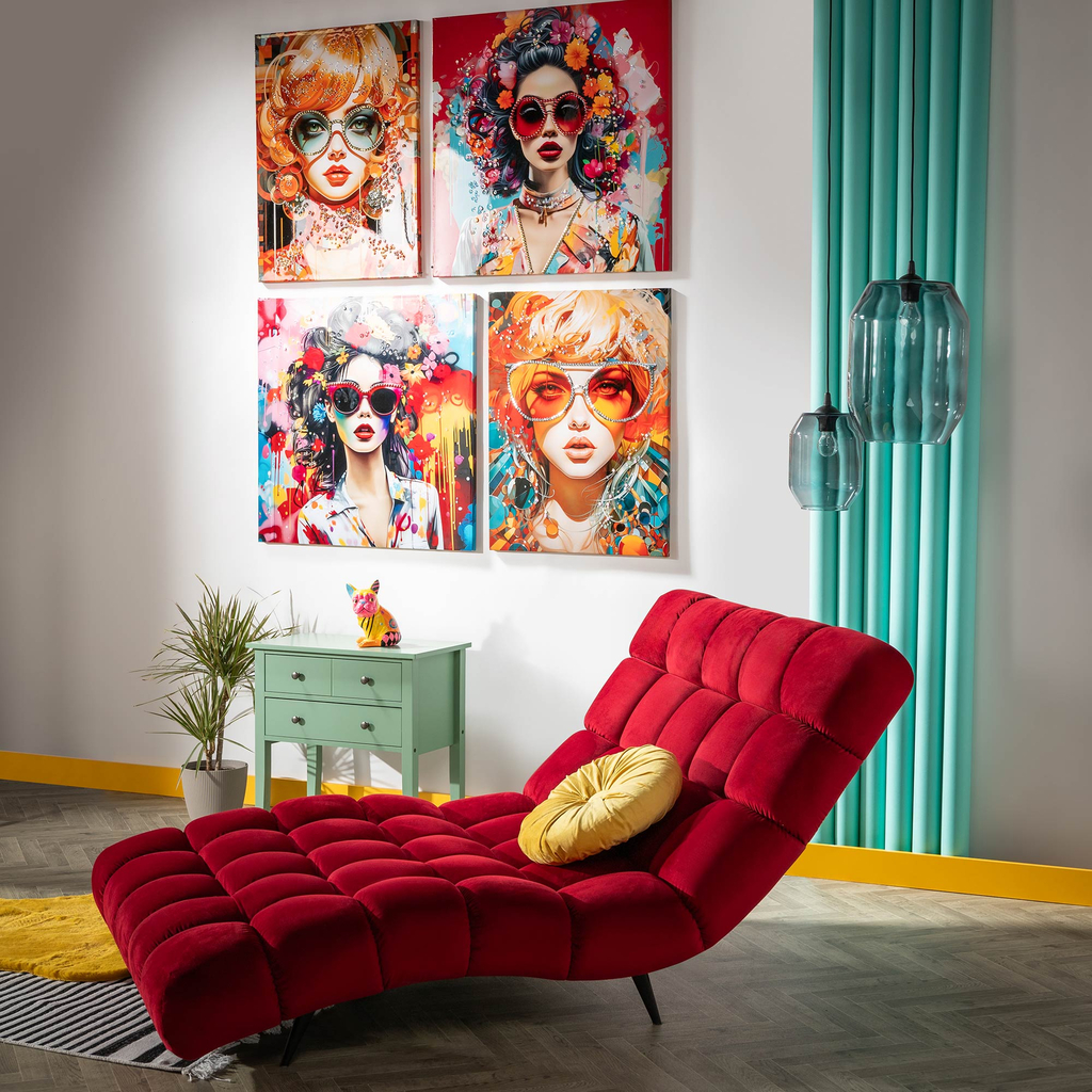 Obraz na plátně RETRO ŽENA II 80x80 cm
