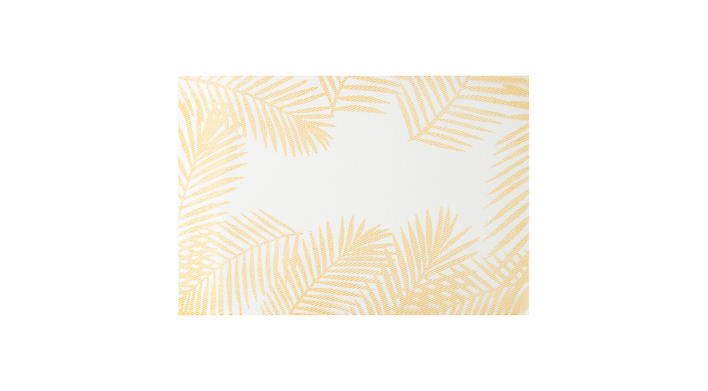 Prostírání na stůl se zlatými listy bílé MARBLE 30x45 cm