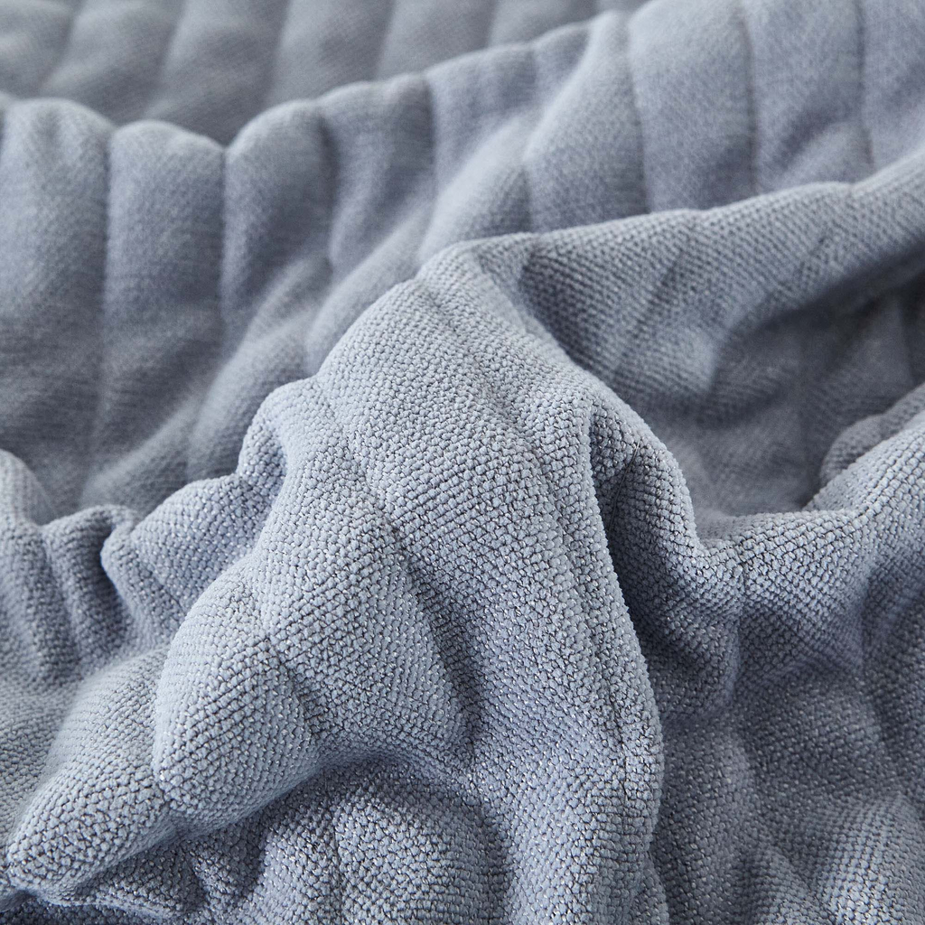 Šedý přehoz CASSIEN 220x240 cm