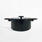 Černý hliníkový hrnec MODERN 6,8 l