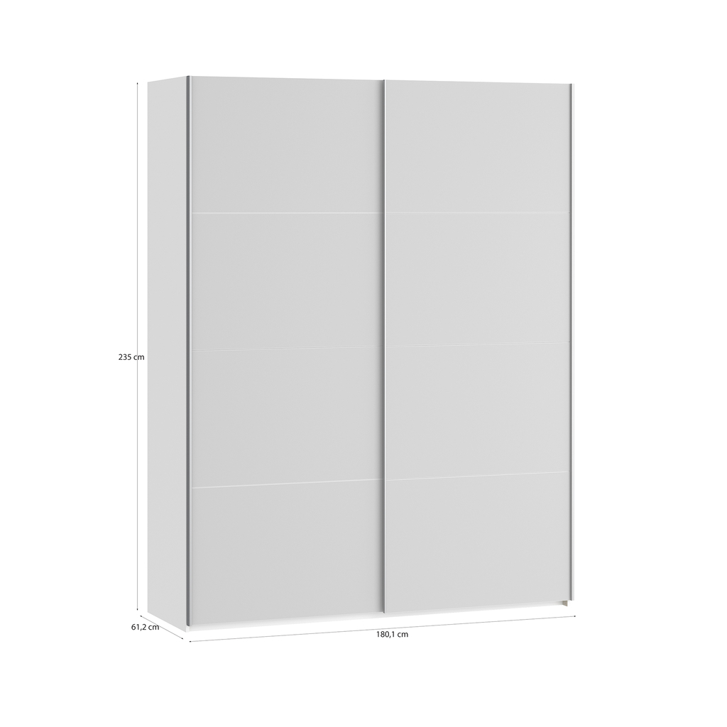 Skříň s posuvnými dveřmi FITIO lesk 180 cm