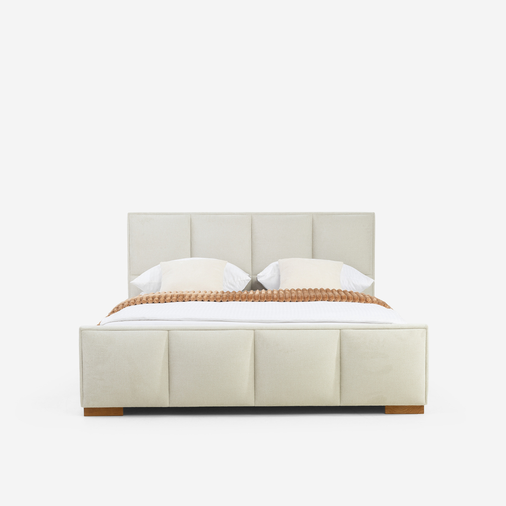 Krémová postel FABRIZZIO SQUERE P 160x200 cm