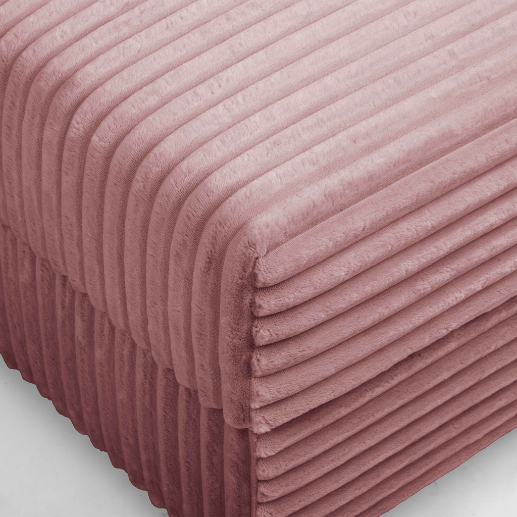 Křeslo loveseat pudrově růžová NOEMI