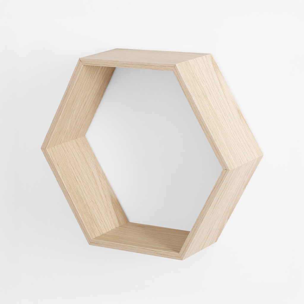 Sada 3 geometrických nástěnných polic