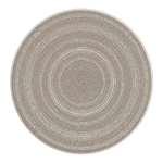 Kulatý béžový boho koberec GINO 120 cm