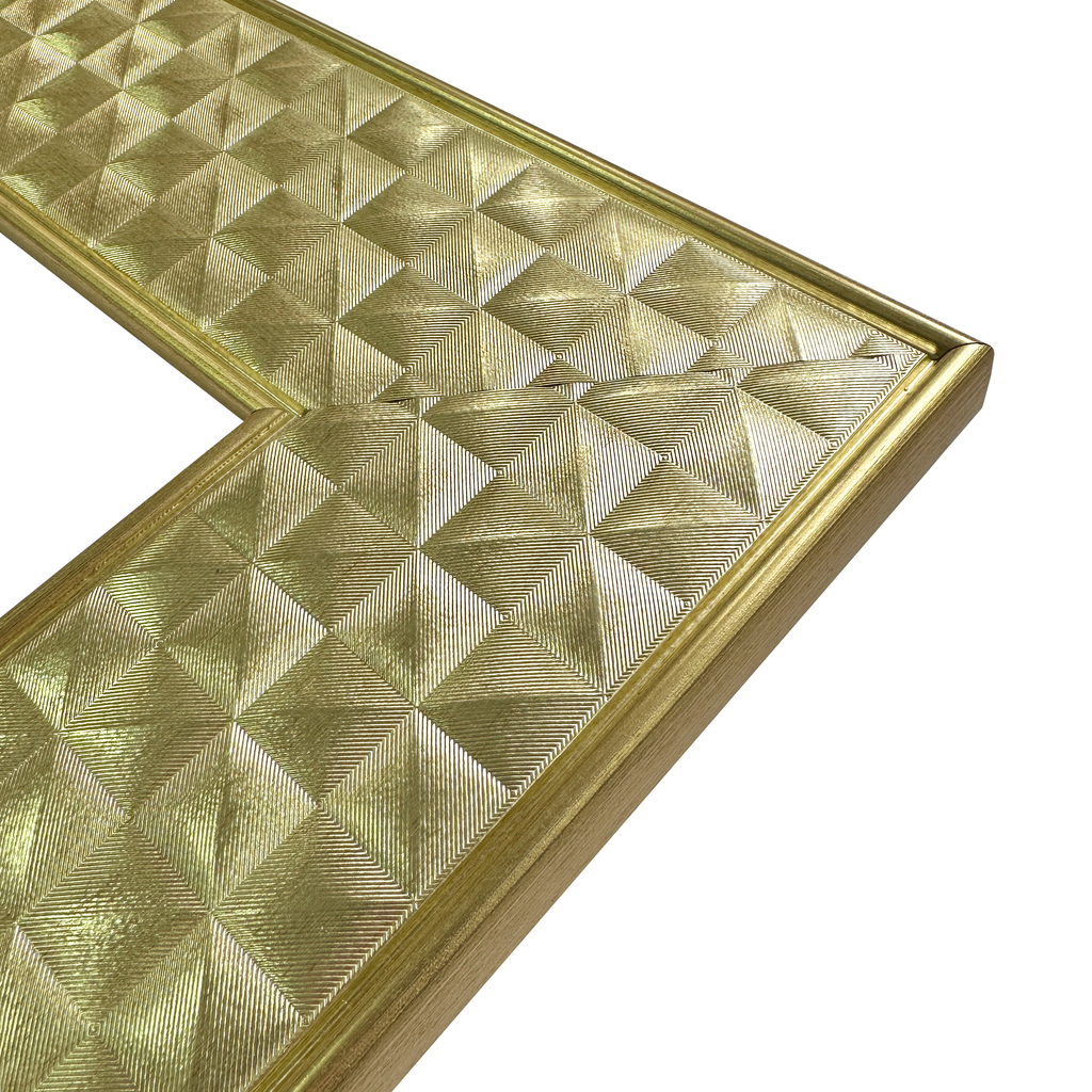 Zrcadlo ve zlatém rámu DIAME 76x136 cm