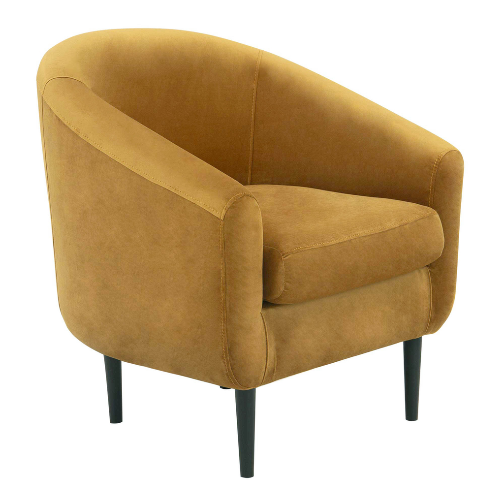 Hořčicové křeslo MILTON