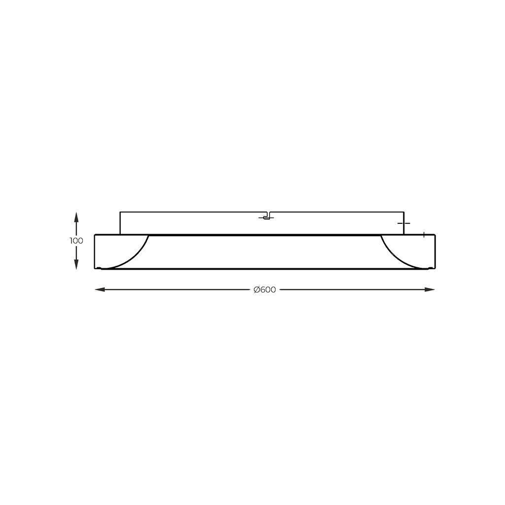 LED Stropní svítidlo bílé CAMERON 60 cm