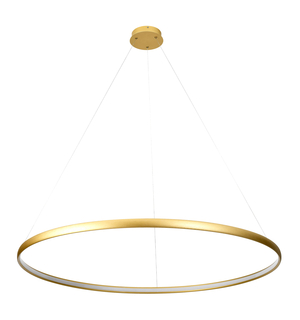 Zlaté závěsné LED svítidlo CARLO 120 cm