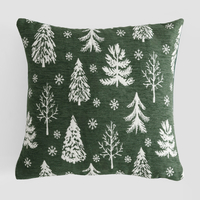 Povlak na polštář se stromečky zelený ENJOY 45x45 cm