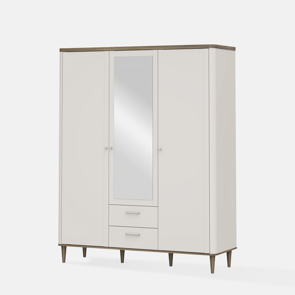 Šatní skříň 3-dveřová se zrcadlem LACETTI