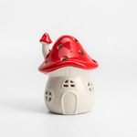 Dekorace LED domeček muchomůrka 14 cm