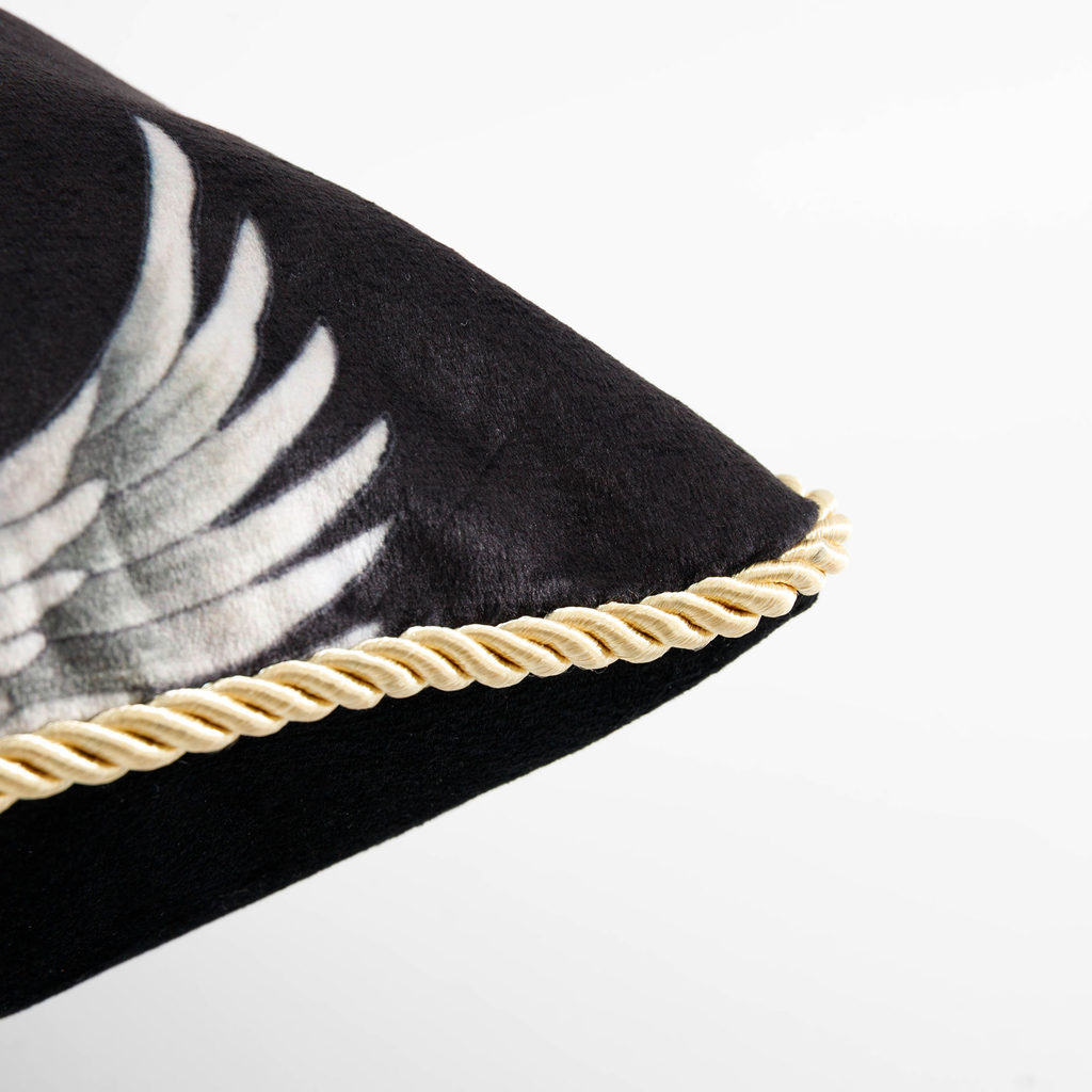 Dekorační povlak na polštář černý MELL 45x45 cm