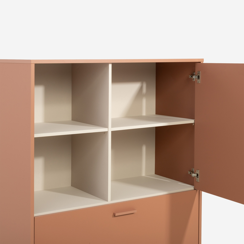 Komoda s šuplíkem terracotta MILLES