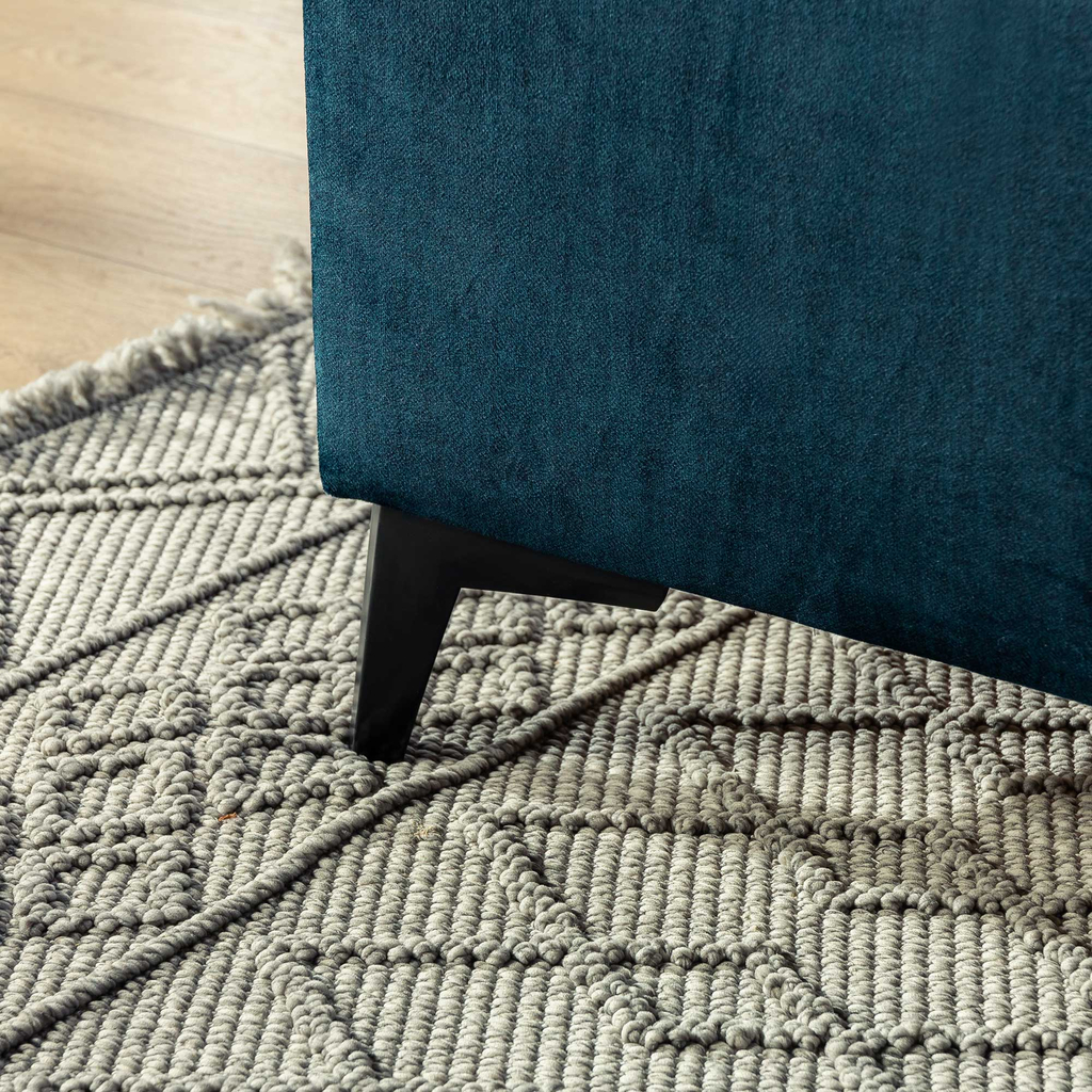 Postel boxspring VERONA 140x200 cm tmavě modrá