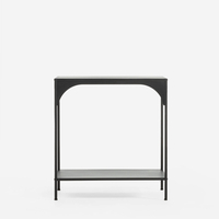 Černý kovový konzolový stolek HOCCA