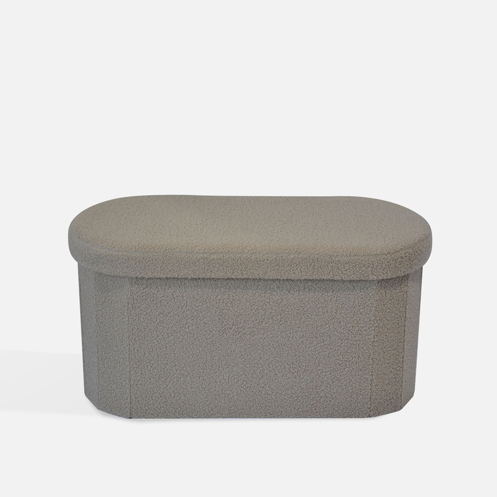 Taupe skládací taburet 76x38x38 cm