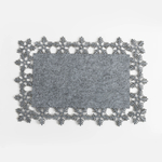 Filcová vánoční podložka šedá 30x45 cm
