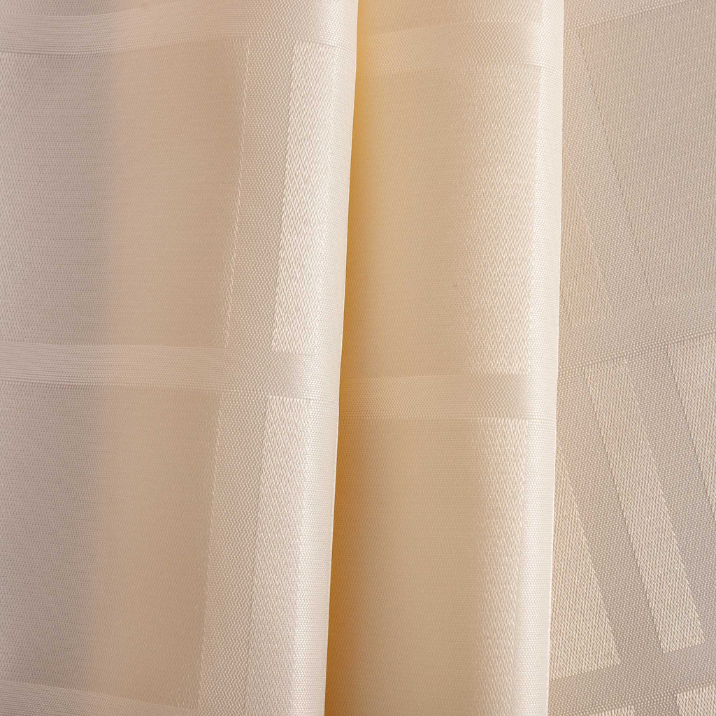 Kostkovaný žakárový ubrus krémový CASCADE 110x160 cm