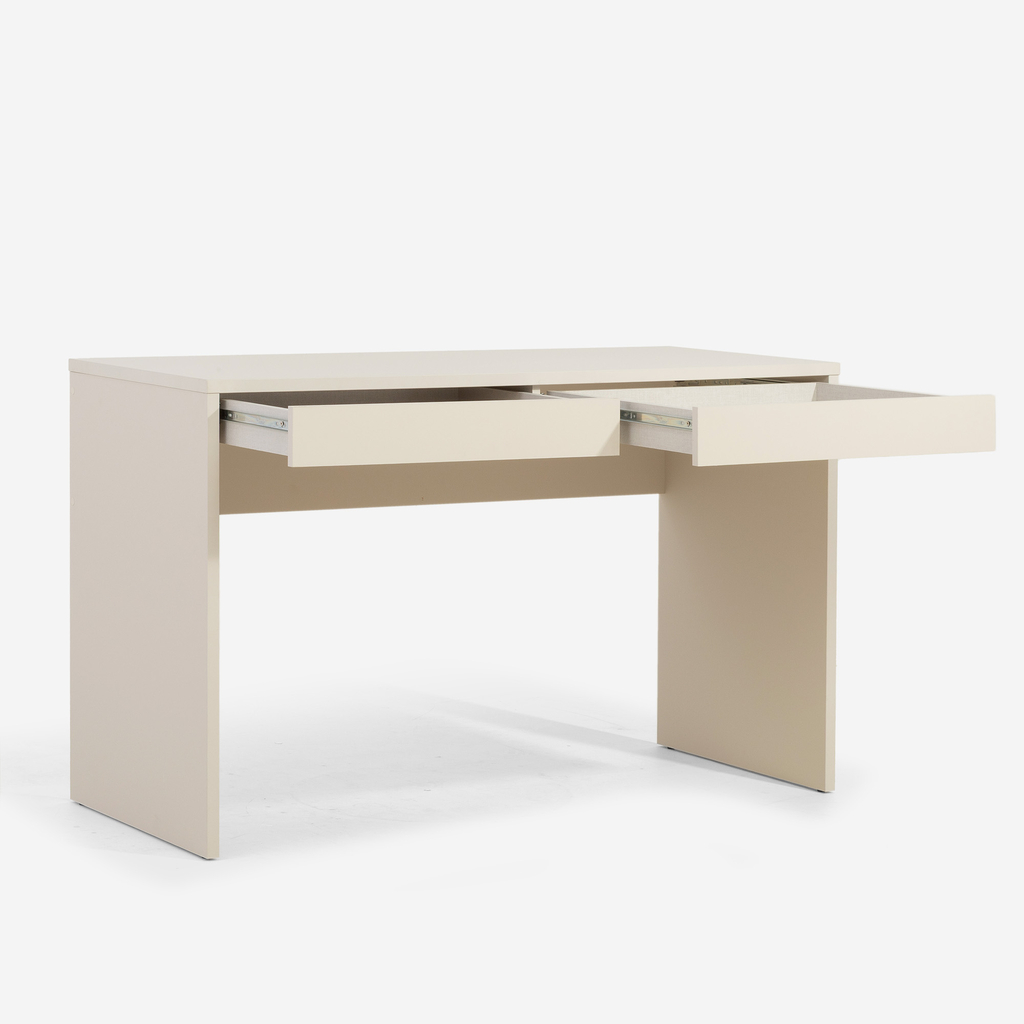 Psací stůl se zásuvkami písková barva MILLES