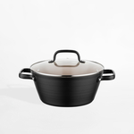 Hliníkový hrnec s poklicí CARINA BLACK 3,3 l