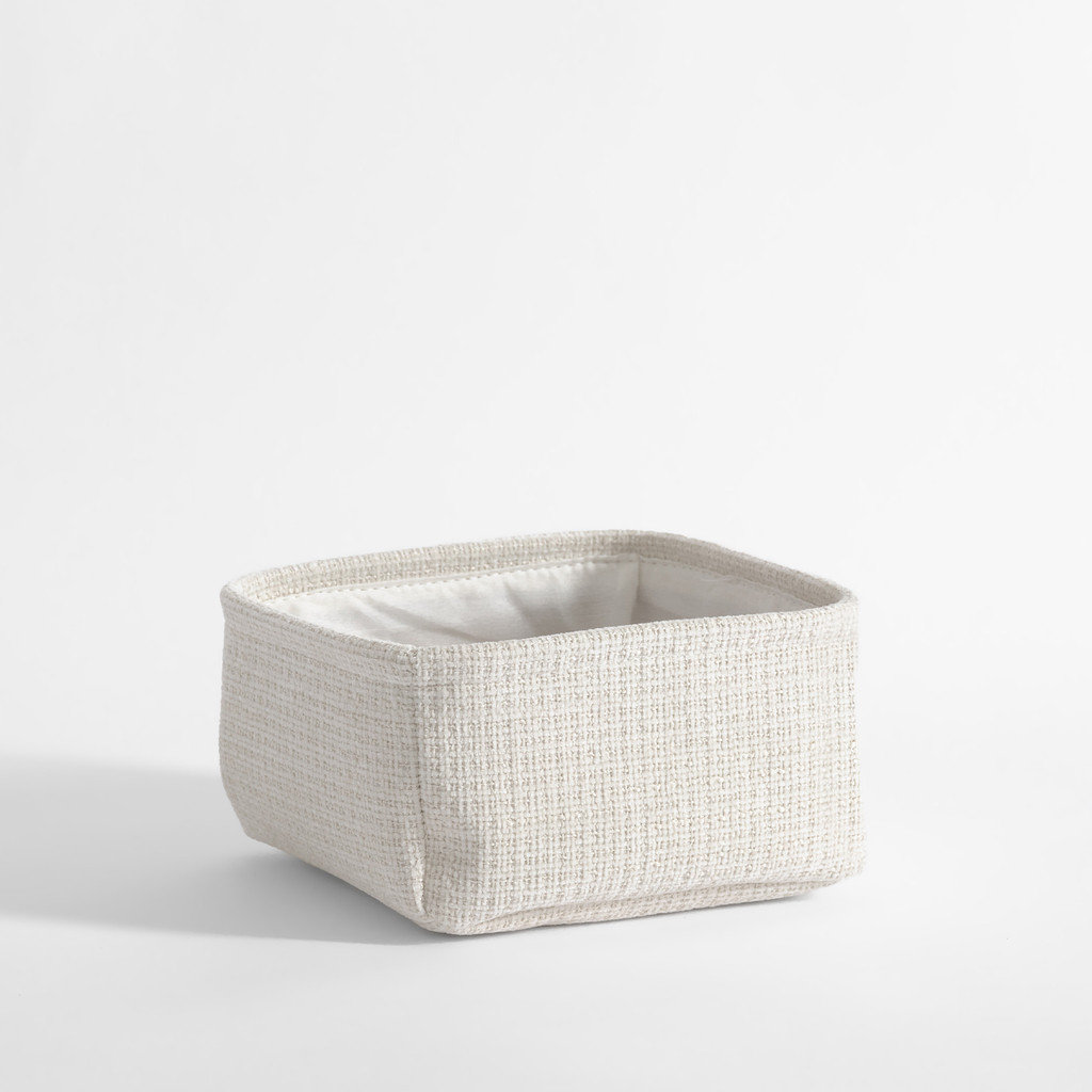 Komplet koszy do przechowywania biały, 3 sztuki