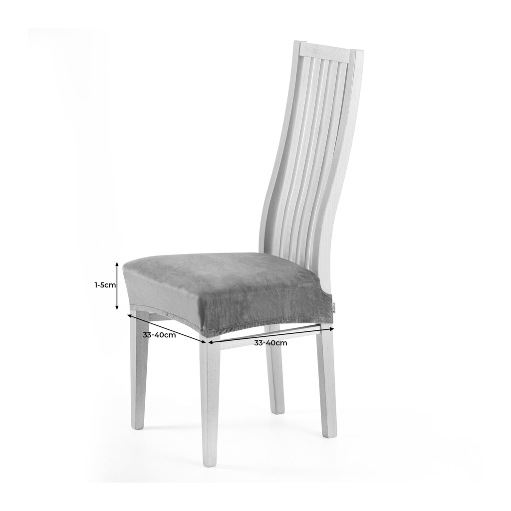Potah na židli stříbrný SENTO 40x40