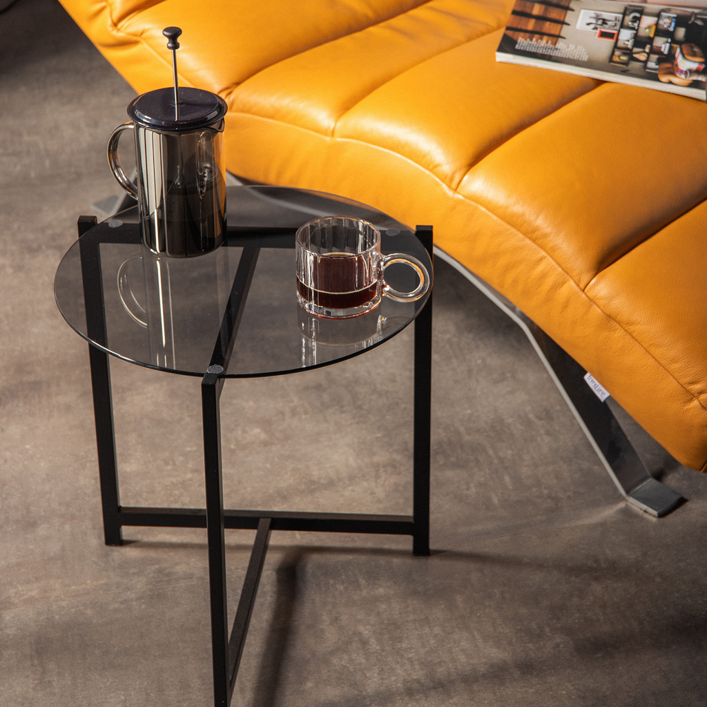 Stolek se skleněnou deskou STRELLICE 50 cm