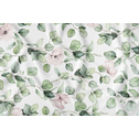 Ubrus se zelenými květy 140x220 cm