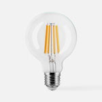 LED žárovka teplá barva ORO-CLARO-E27-G80-11W-WW