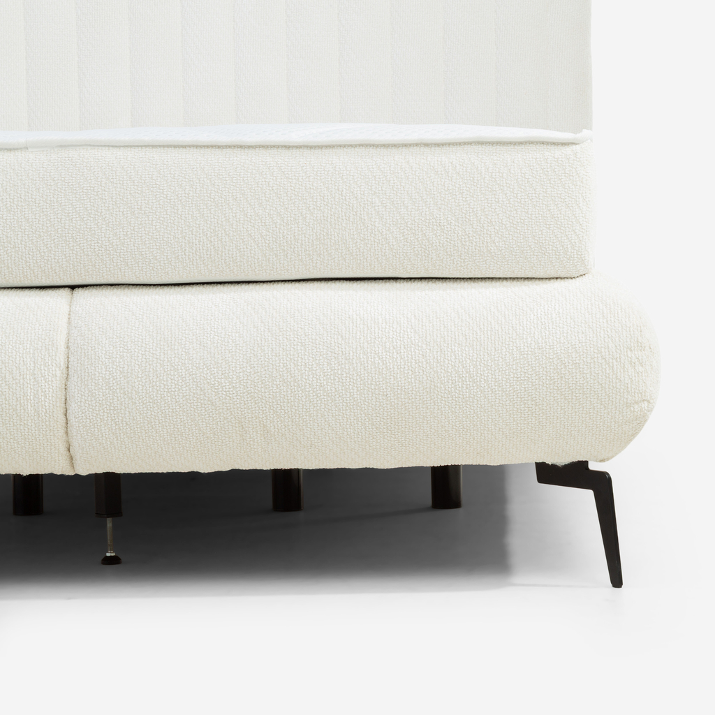 Postel boxspring VALO bílá 160x200