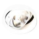Bíle bodové svítidlo ONEON o průměru 16,6 cm