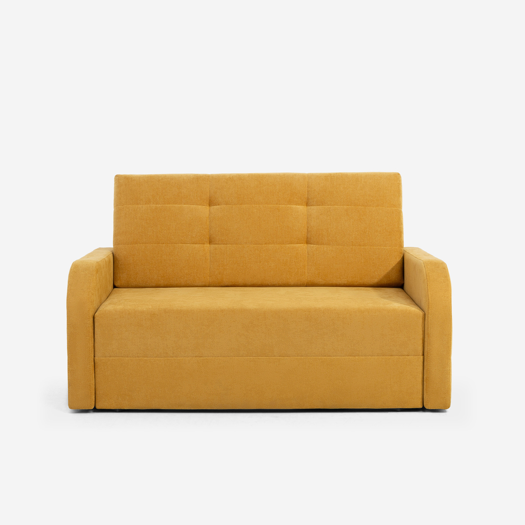 Dvoumístná rozkládací pohovka žlutá ARIZONA