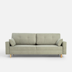 Trojmístná rozkládací pohovka MOSKA šedá